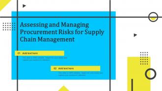 C17 Assessing And Managing Procurement Risks For Supply Chain Management Powerpoint Presentation Slide