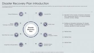 C4 Disaster Recovery Plan Introduction Ppt Powerpoint Presentation Infographic Template