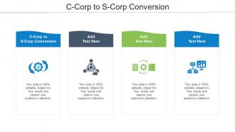 C Corp To S Corp Conversion Ppt Powerpoint Presentation Gallery Graphics Cpb