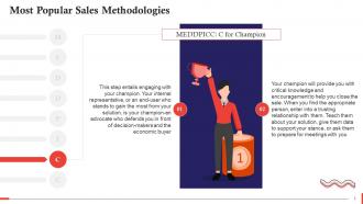 C For Champion In MEDDPICC Selling Training Ppt