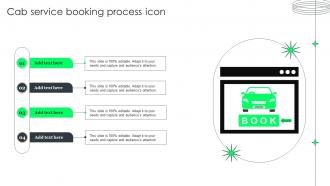 Cab Service Booking Process Icon