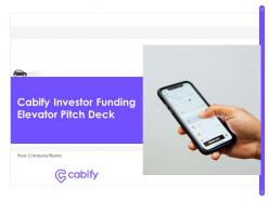 Cabify investor funding elevator pitch deck ppt template