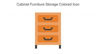 Cabinet Furniture Storage Colored Icon In Powerpoint Pptx Png And Editable Eps Format