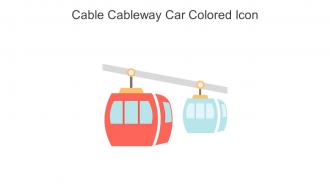 Cable Cableway Car Colored Icon In Powerpoint Pptx Png And Editable Eps Format
