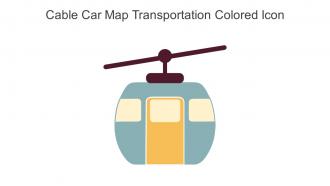Cable Car Map Transportation Colored Icon In Powerpoint Pptx Png And Editable Eps Format