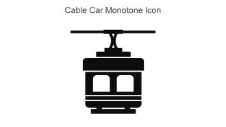 Cable Car Monotone Icon In Powerpoint Pptx Png And Editable Eps Format