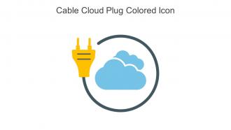 Cable Cloud Plug Colored Icon In Powerpoint Pptx Png And Editable Eps Format