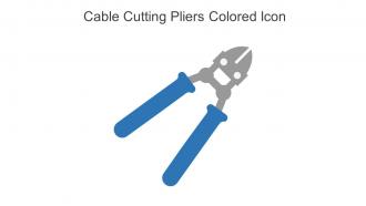Cable Cutting Pliers Colored Icon In Powerpoint Pptx Png And Editable Eps Format