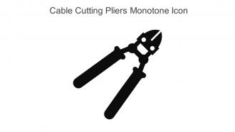 Cable Cutting Pliers Monotone Icon In Powerpoint Pptx Png And Editable Eps Format