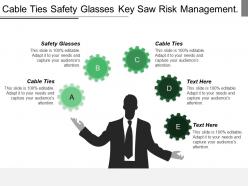 Cable ties safety glasses key saw risk management project kick