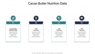 Cacao Butter Nutrition Data In Powerpoint And Google Slides Cpb