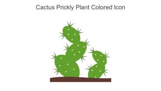 Cactus Prickly Plant Colored Icon In Powerpoint Pptx Png And Editable Eps Format
