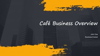 Cafe Business Overview PPT Guidelines AT