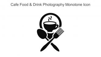 Cafe Food And Drink Photography Monotone Icon In Powerpoint Pptx Png And Editable Eps Format