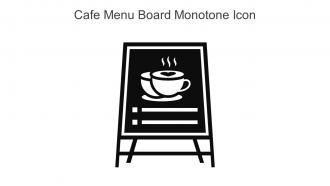 Cafe Menu Board Monotone Icon In Powerpoint Pptx Png And Editable Eps Format