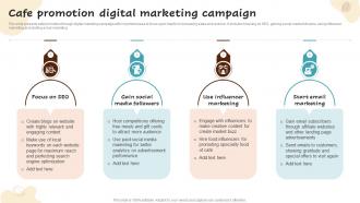 Cafe Promotion Digital Marketing Campaign