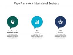 Cage framework international business ppt powerpoint presentation professional display cpb