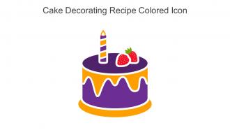 Cake Decorating Recipe Colored Icon In Powerpoint Pptx Png And Editable Eps Format