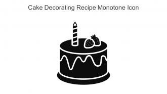 Cake Decorating Recipe Monotone Icon In Powerpoint Pptx Png And Editable Eps Format