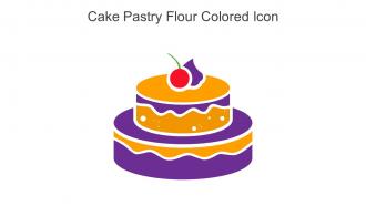 Cake Pastry Flour Colored Icon In Powerpoint Pptx Png And Editable Eps Format