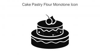 Cake Pastry Flour Monotone Icon In Powerpoint Pptx Png And Editable Eps Format