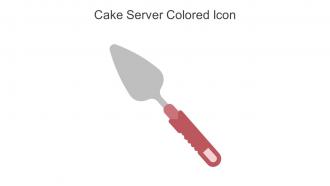 Cake Server Colored Icon In Powerpoint Pptx Png And Editable Eps Format