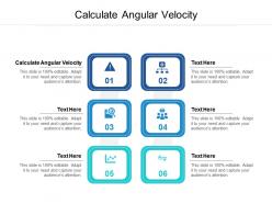 Calculate angular velocity ppt powerpoint presentation outline picture cpb