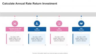 Calculate Annual Rate Return Investment In Powerpoint And Google Slides Cpb