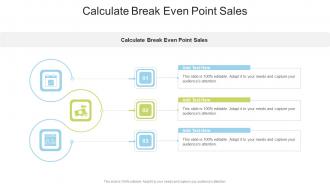 Calculate Break Even Point Sales In Powerpoint And Google Slides Cpb