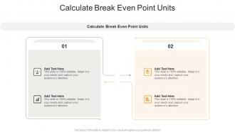 Calculate Break Even Point Units In Powerpoint And Google Slides Cpb