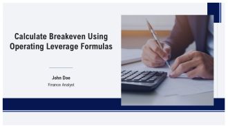 Calculate Breakeven Using Operating Leverage Formulas PPT Mockup AT