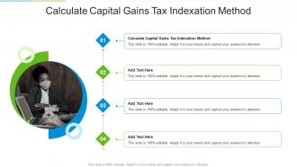Calculate Capital Gains Tax Indexation Method In Powerpoint And Google Slides Cpb