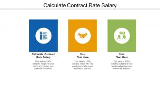 Calculate contract rate salary ppt powerpoint presentation professional visual aids cpb