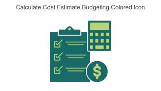 Calculate Cost Estimate Budgeting Colored Icon In Powerpoint Pptx Png And Editable Eps Format
