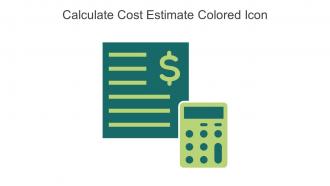 Calculate Cost Estimate Colored Icon In Powerpoint Pptx Png And Editable Eps Format