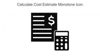 Calculate Cost Estimate Monotone Icon In Powerpoint Pptx Png And Editable Eps Format