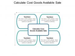 Calculate cost goods available sale ppt powerpoint presentation styles graphic tips cpb
