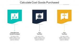 Calculate Cost Goods Purchased Ppt Powerpoint Presentation Outline Inspiration Cpb