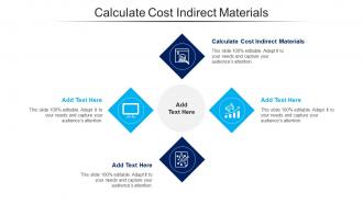 Calculate Cost Indirect Materials Ppt Powerpoint Presentation Show Templates Cpb