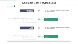 Calculate Cost Services Sold In Powerpoint And Google Slides Cpb