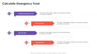 Calculate Emergency Fund In Powerpoint And Google Slides Cpb
