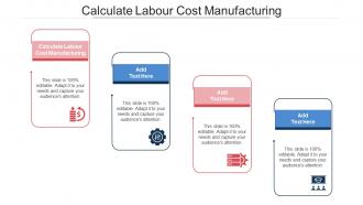Calculate Labour Cost Manufacturing Ppt Powerpoint Presentation Portfolio Cpb