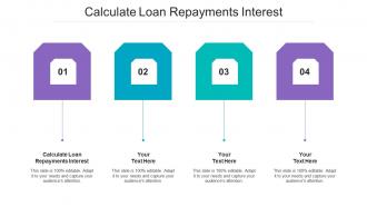 Calculate Loan Repayments Interest Ppt Powerpoint Presentation Summary Shapes Cpb