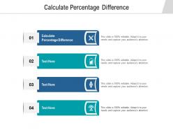 Calculate percentage difference ppt powerpoint presentation slides shapes cpb