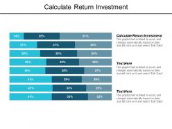 Calculate return investment ppt powerpoint presentation infographics background image cpb