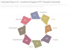 Calculate return on investment diagram ppt samples download