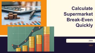 Calculate Supermarket Break Even Quickly PPT Demonstration AT