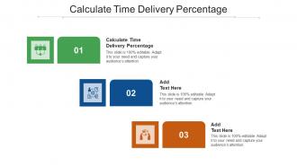 Calculate Time Delivery Percentage Ppt Powerpoint Presentation Diagram Cpb