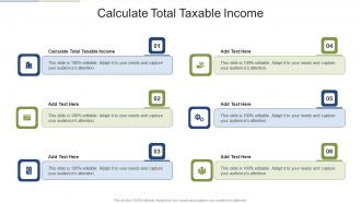 Calculate Total Taxable Income In Powerpoint And Google Slides Cpb