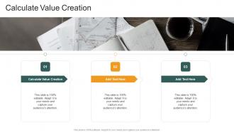 Calculate Value Creation In Powerpoint And Google Slides Cpb